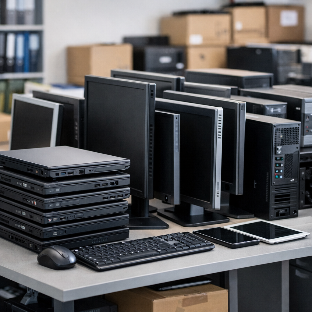 Rachat matériel informatique entreprise : guide complet pour la reprise de votre parc informatique 1 rachat matériel informatique entreprise reprise parc informatique ordinateurs écrans serveurs